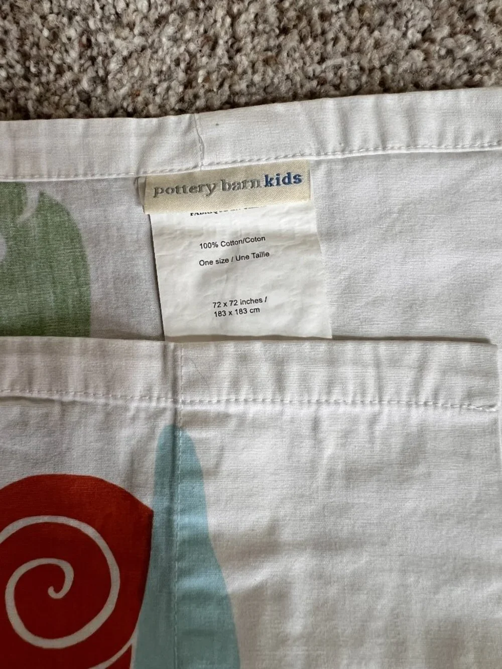 Pottery Barn Kids Alligator Shower Curtain and Bath Mat
